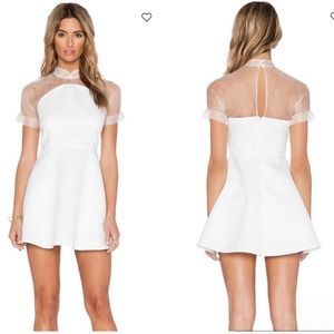 SAU sheer mini dress- cream